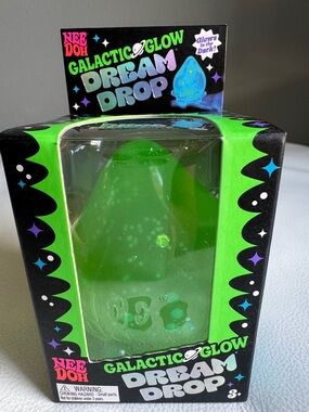 ULTRA RARE NeeDoh Galactic Glow Dream Drop Green Squishy TikTok Toy SHIPS TODAY!
